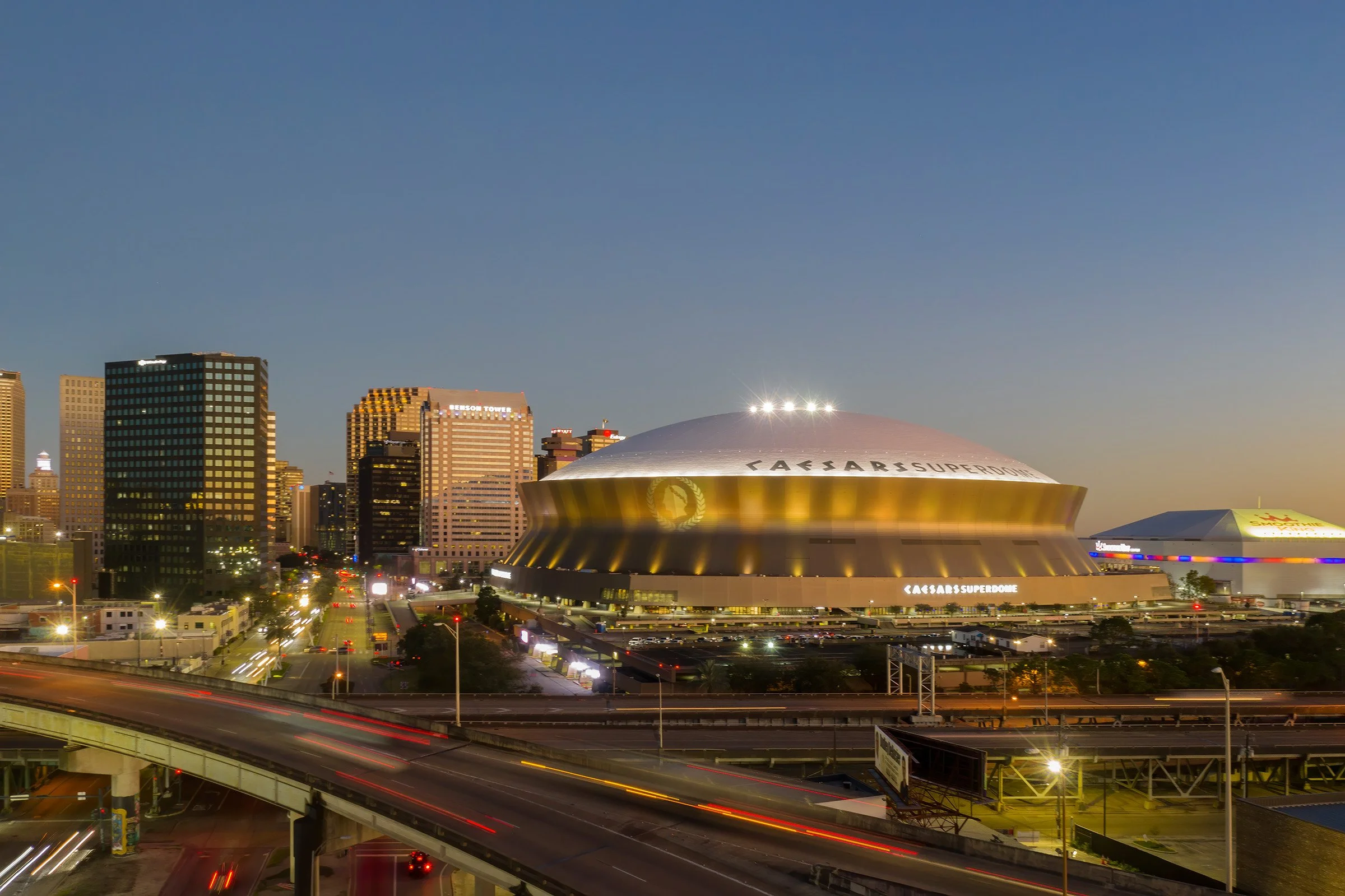 Caesars Superdome exterior in New Orleans